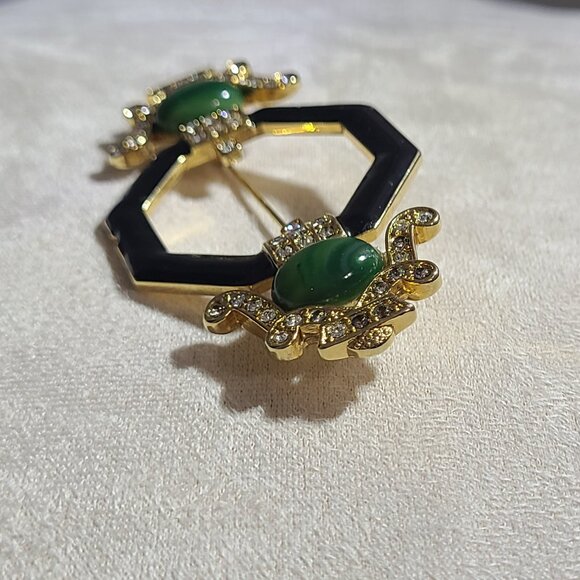 Dramatic Art Deco Style Vintage Brooch - Picture 5 of 10